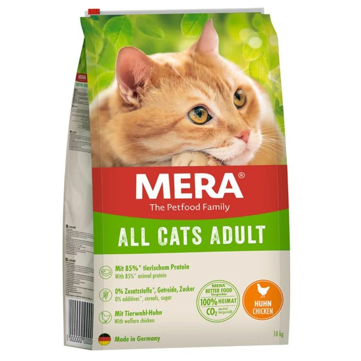 MERA, Pui, hrană uscată fără cereale pisici, 10kg