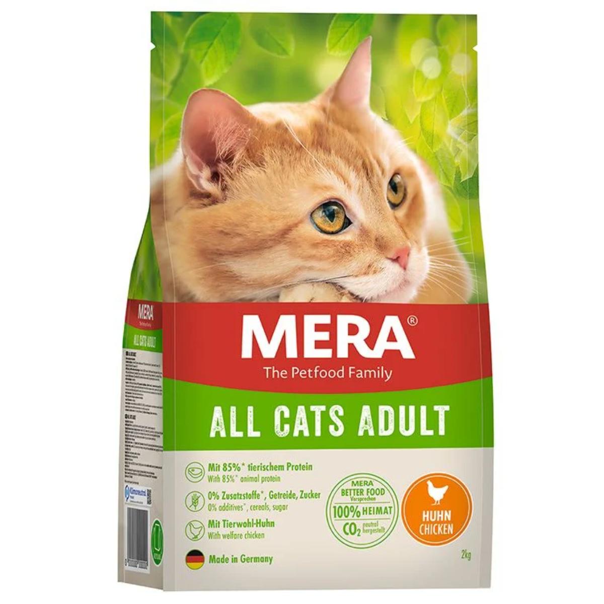 MERA, Pui, hrană uscată fără cereale pisici, 2kg