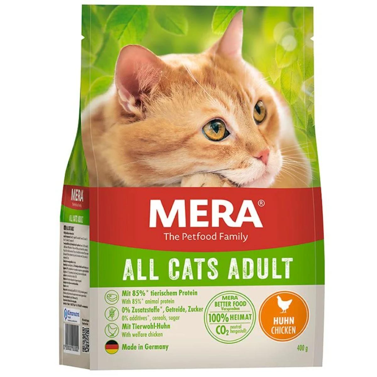 MERA, Pui, hrană uscată fără cereale pisici, 400g