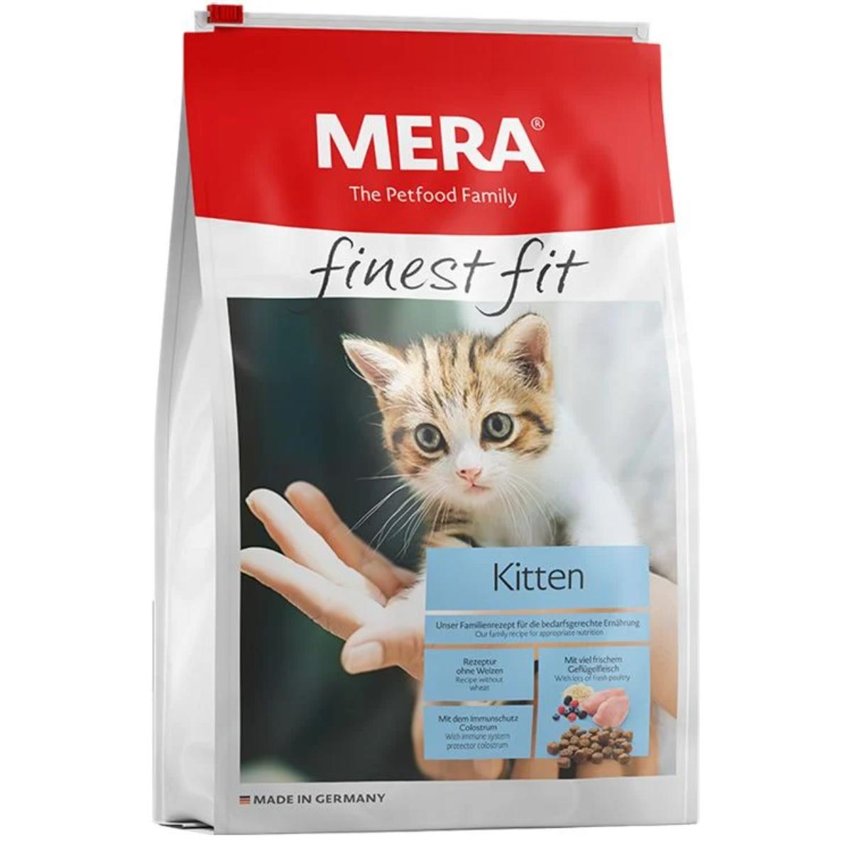 MERA Finest Fit Kitten, Pui, hrană uscată pisici junior, 10kg