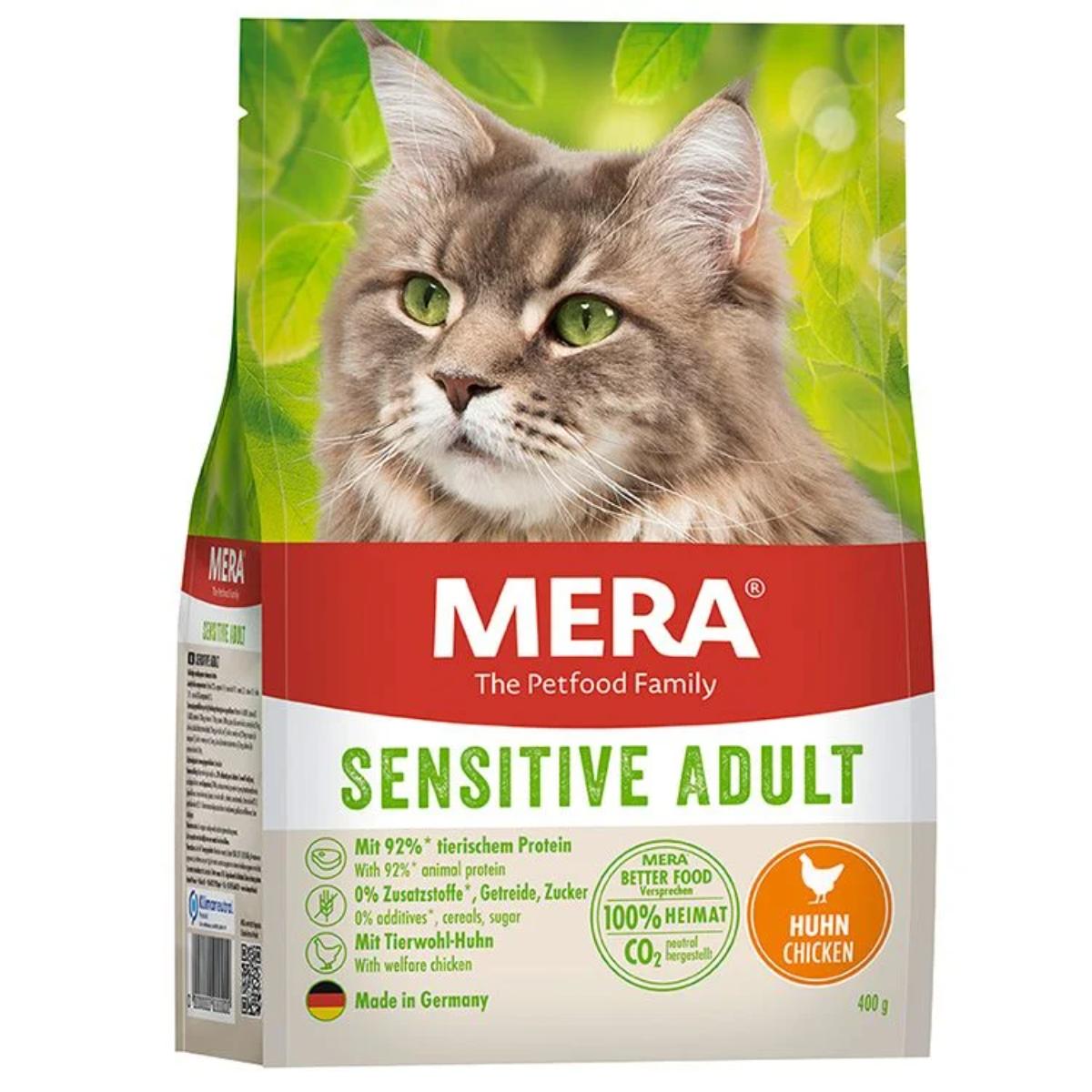 MERA Sensitive, Pui, hrană uscată fără cereale pisici, alergii, 10kg