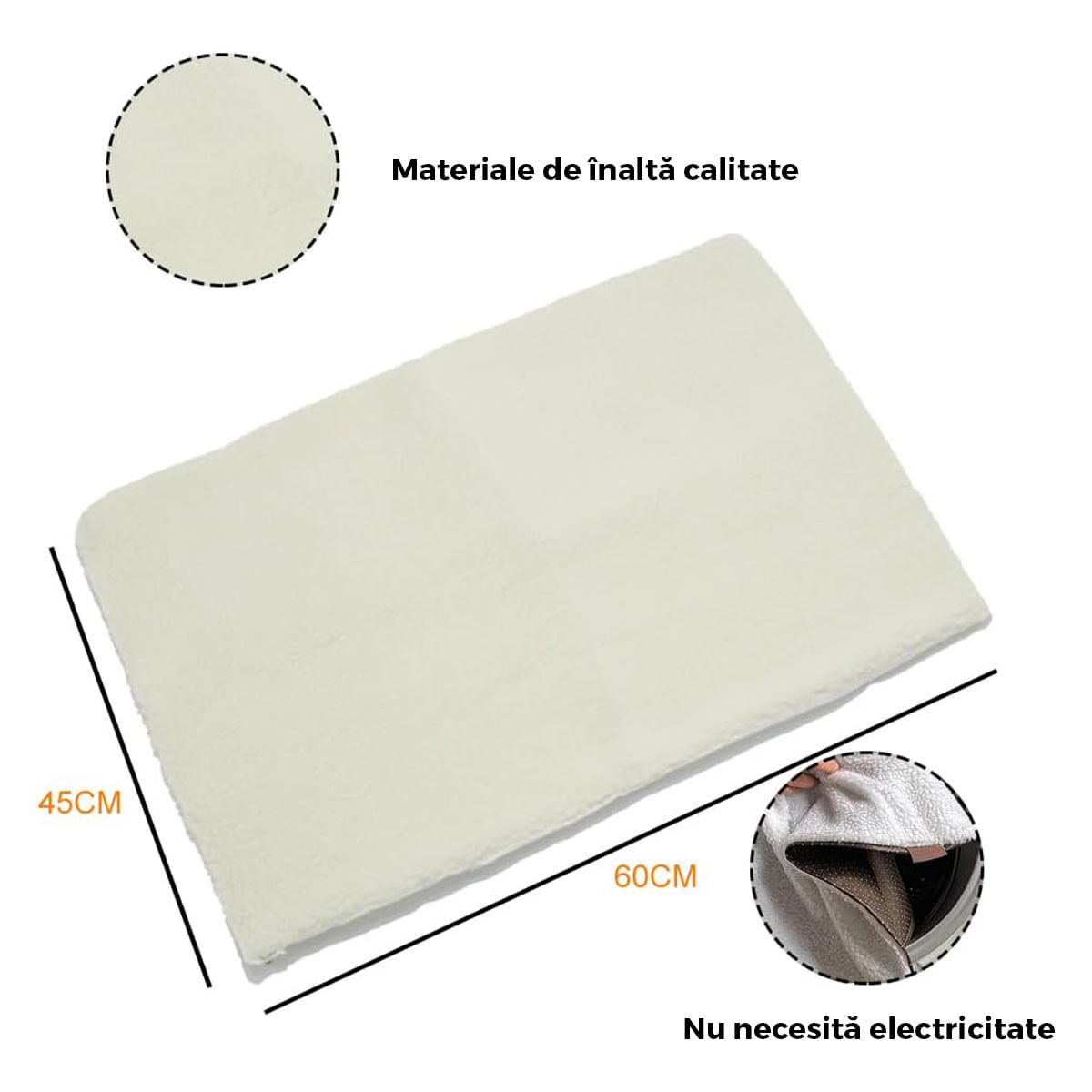 AOMiGT Pătura cu Auto-Incălzire 60 x 45 cm