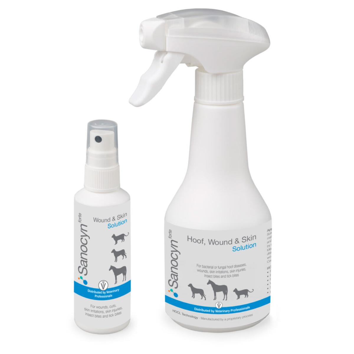 SANOCYN Forte Rani si Leziuni Cutanate, îngrijire răni soluție câini și pisici, antibacteriană, flacon, 75ml