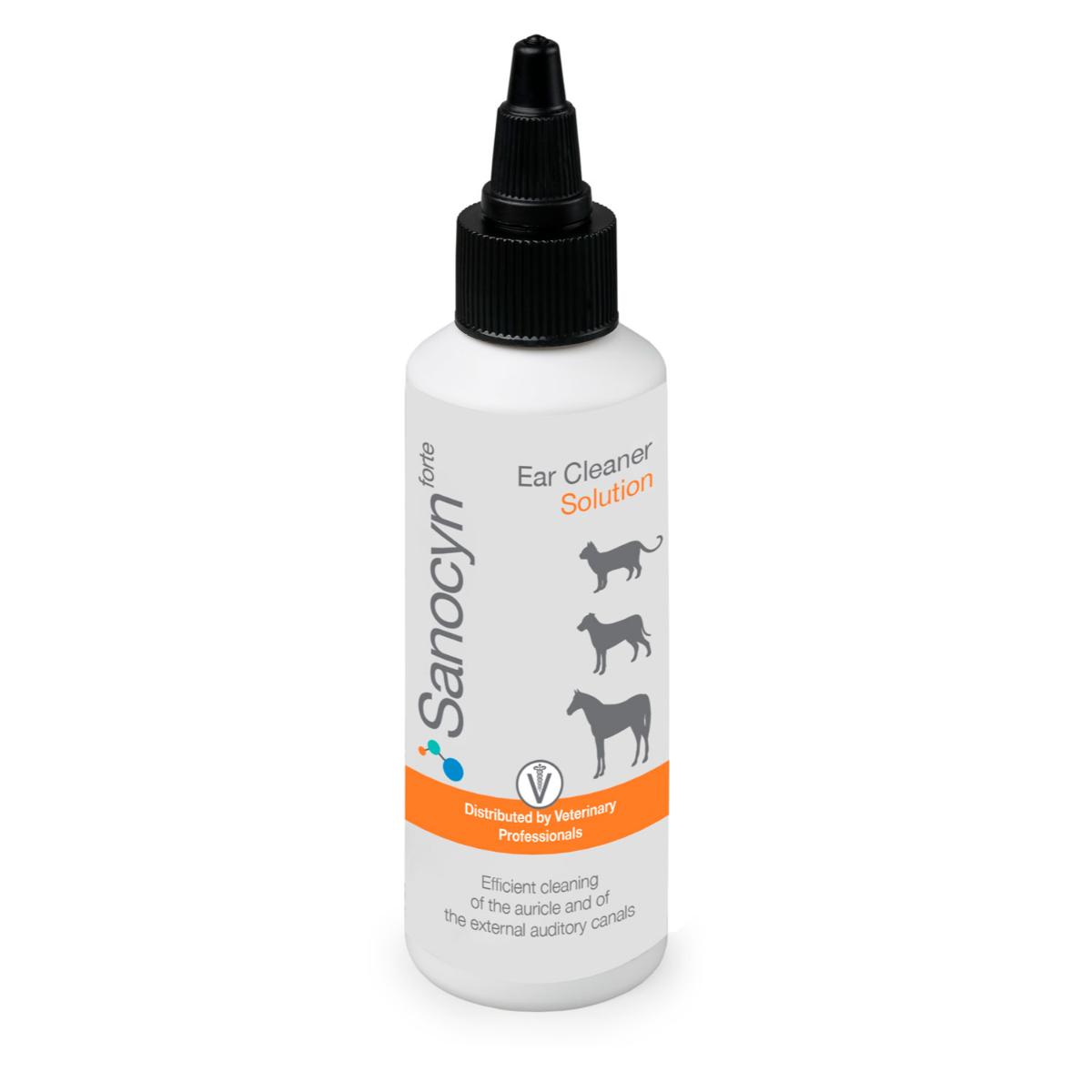 SANOCYN Forte Ear Cleaner, soluție igiena urechilor soluție câini și pisici, antibacteriană, flacon, 75ml