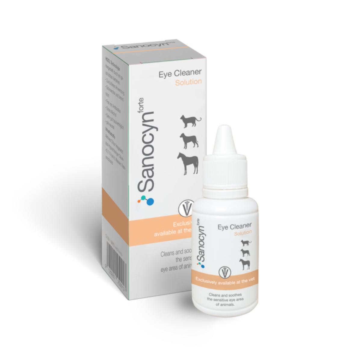 SANOCYN Forte Eye Cleaner, soluție igiena ochilor soluție câini și pisici, antibacteriană, flacon, 50ml