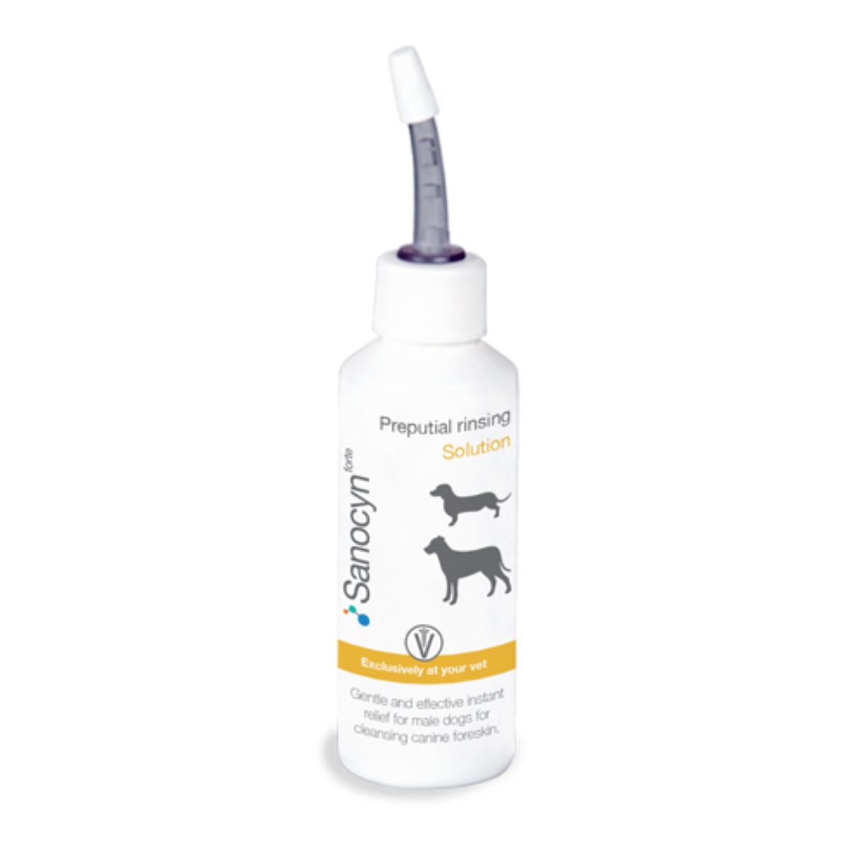 SANOCYN Forte Foreskin Cleaner, igienă intimă soluție câini, antibacteriană, flacon, 50ml