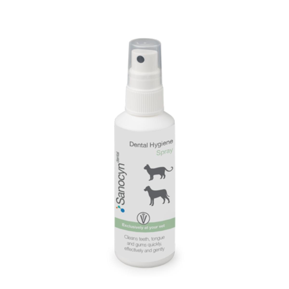 SANOCYN Forte Dental Hygiene, apă de gură spray câini și pisici, antibacteriană, anti-tartru, flacon, 75ml