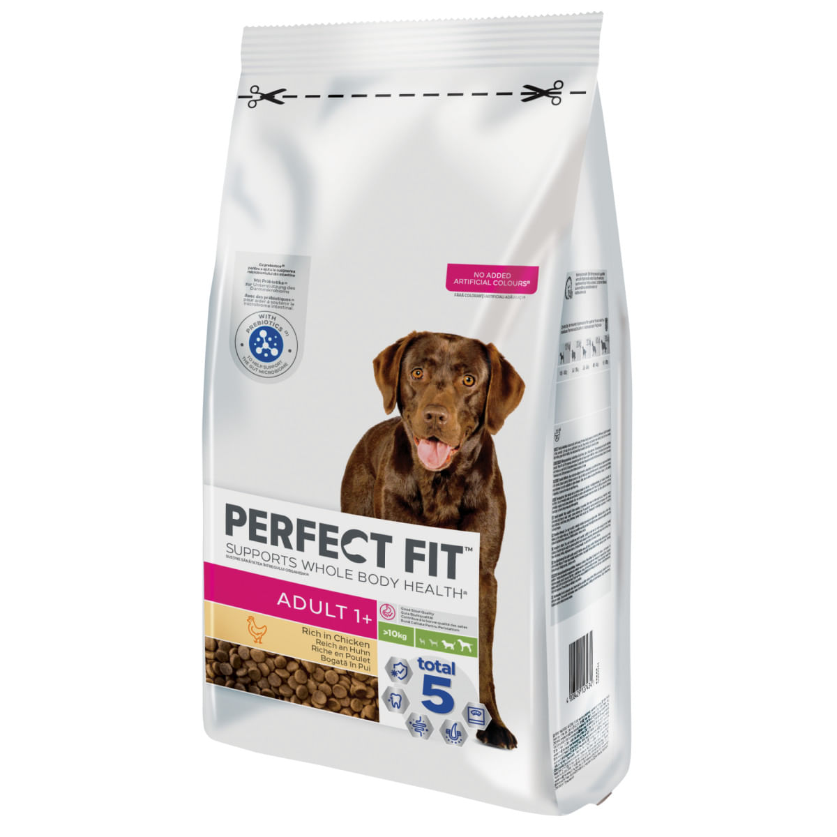 PERFECT FIT Dog Adult 1+, M, Pui, hrană uscată câini, 1.4kg