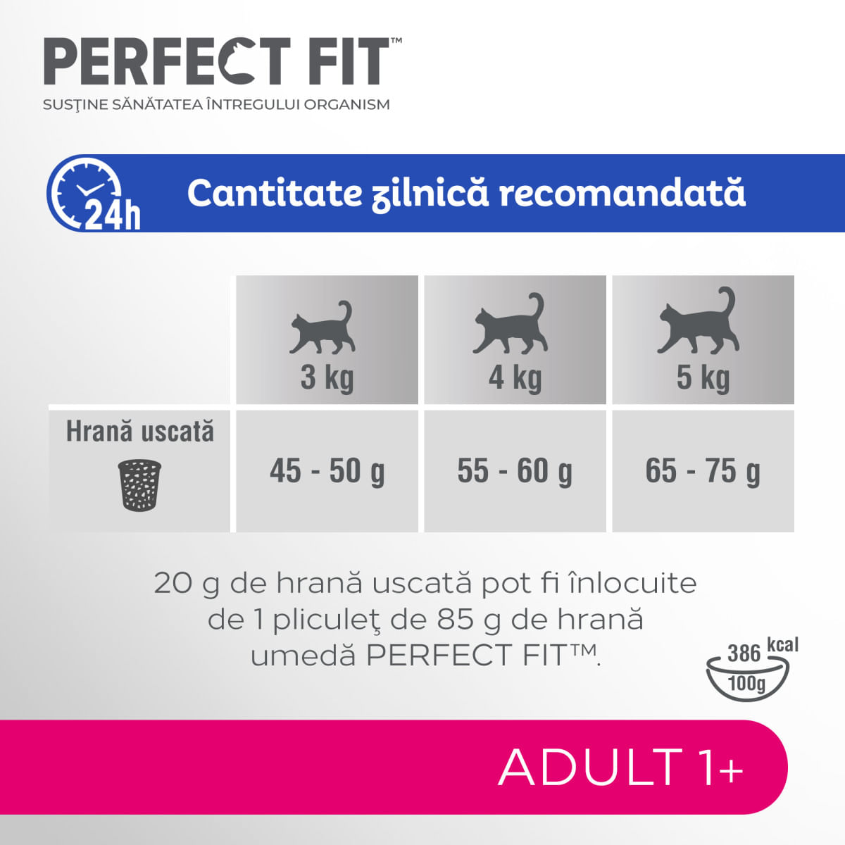 PERFECT FIT Cat Adult 1+, Somon, hrană uscată pisici, 750g - 3 | YEO