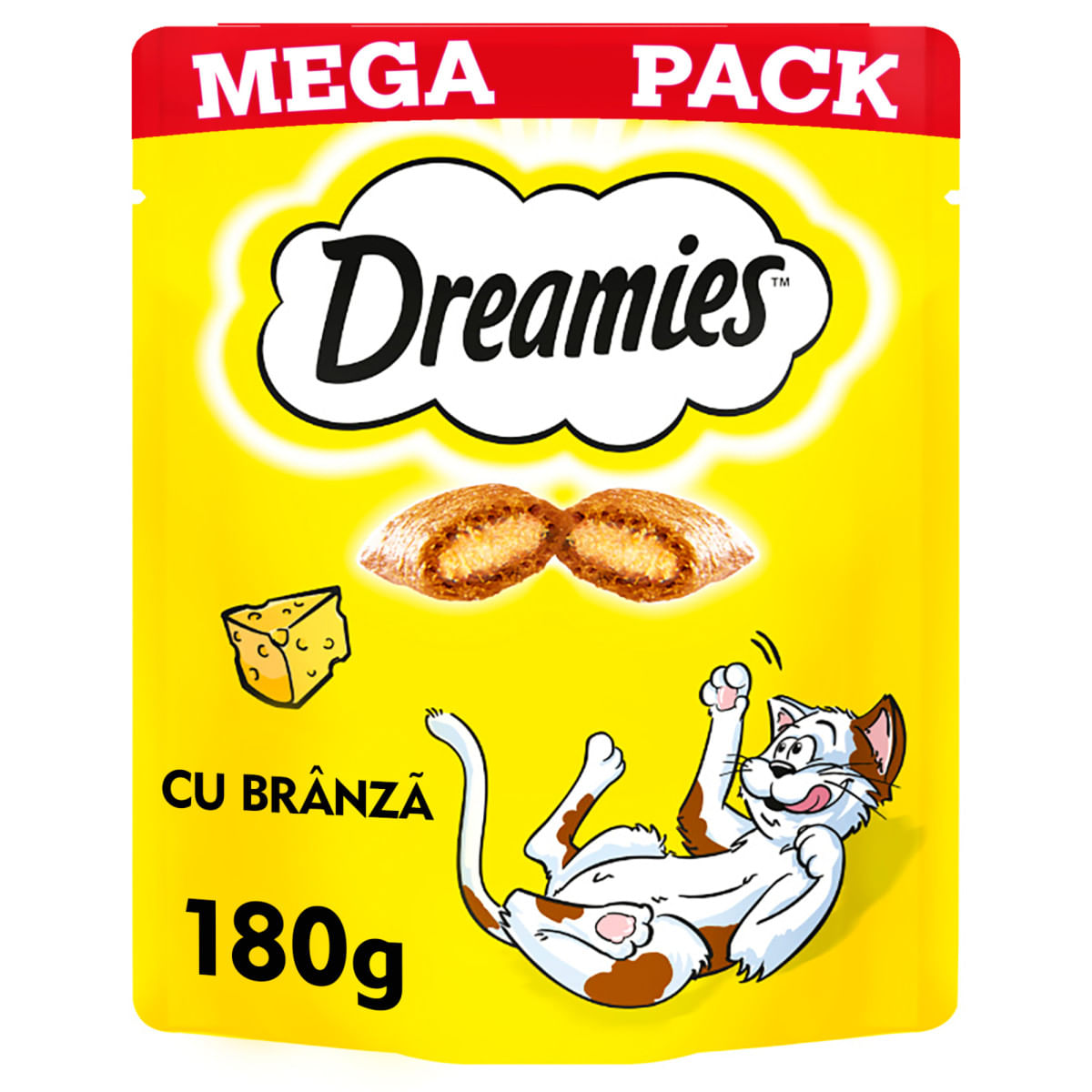 DREAMIES, Brânză, punguță recompense pisici, 180g - 2 | YEO