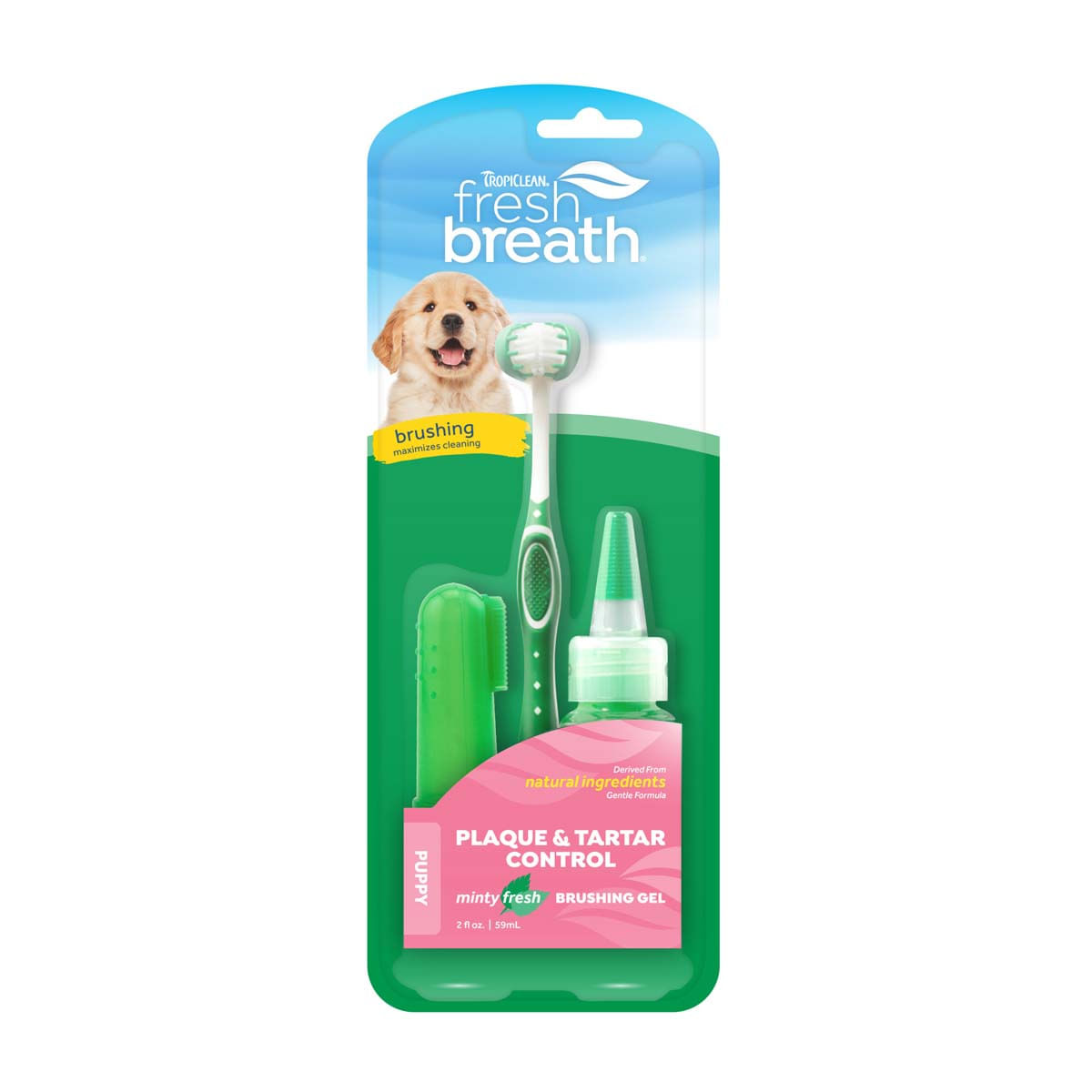 Kit Igiena Orala Fresh Breath Puppy TropiClean, 59 ml