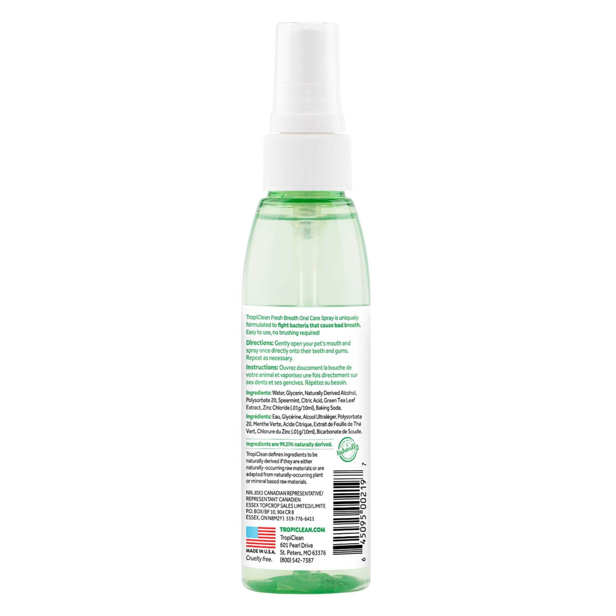 Spray de Gura Pentru Caini TropiClean, 118 ml - 3 | YEO