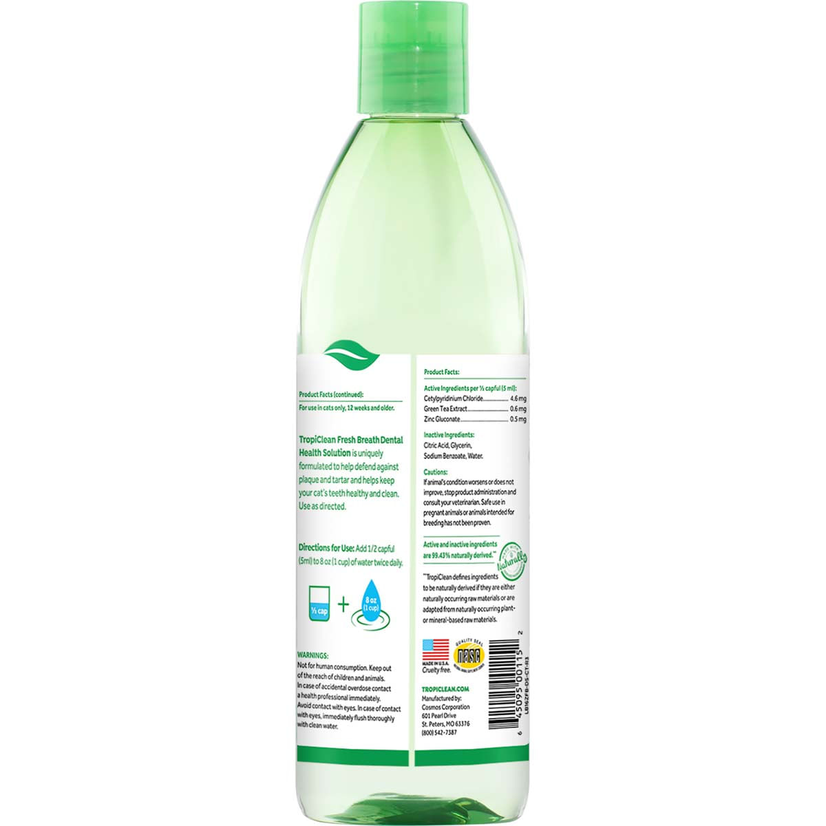 Aditiv Apa TropiClean Oral Care pentru Pisici, 473 ml - 3 | YEO