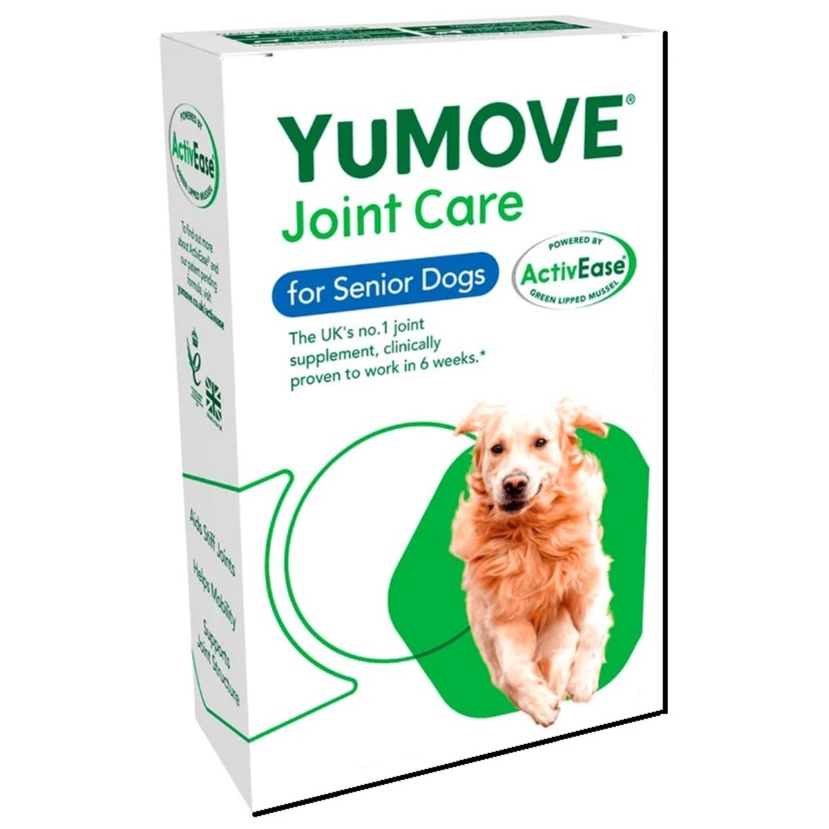 YuMOVE Joint Care for Senior Dogs, supliment sistem articular câini senior, comprimate YuMOVE Joint Care for Senior Dogs, XS-XL, supliment sistem articular câini senior, cutie, 120 comprimate