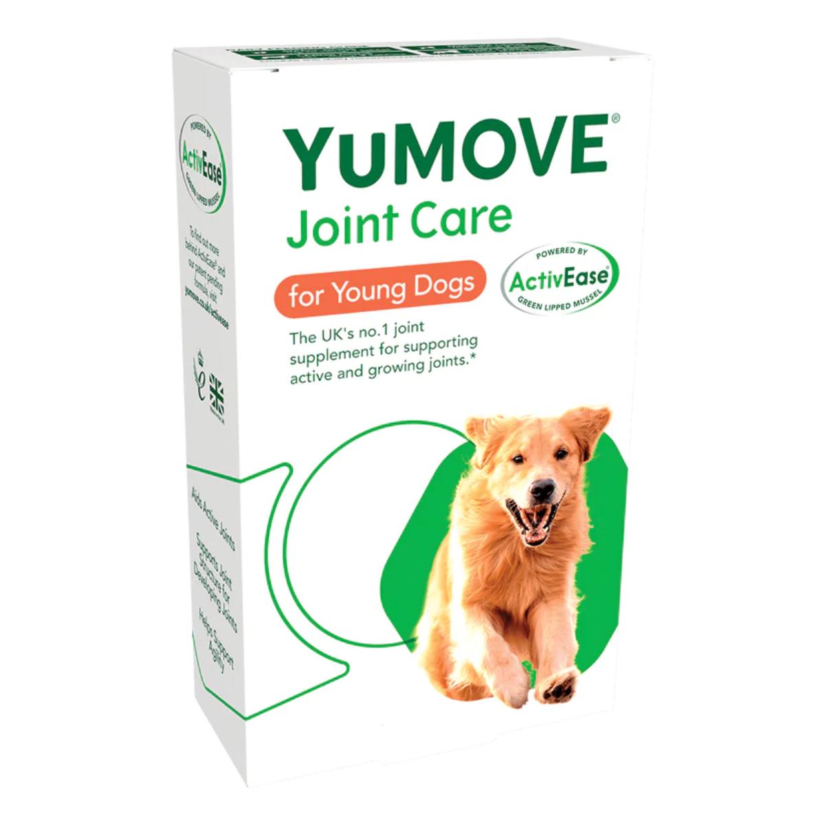 YuMOVE Joint Care for Young Dogs, XS-XL, supliment sistem articular câini junior & adult, cutie, 60 comprimate - 1 | YEO