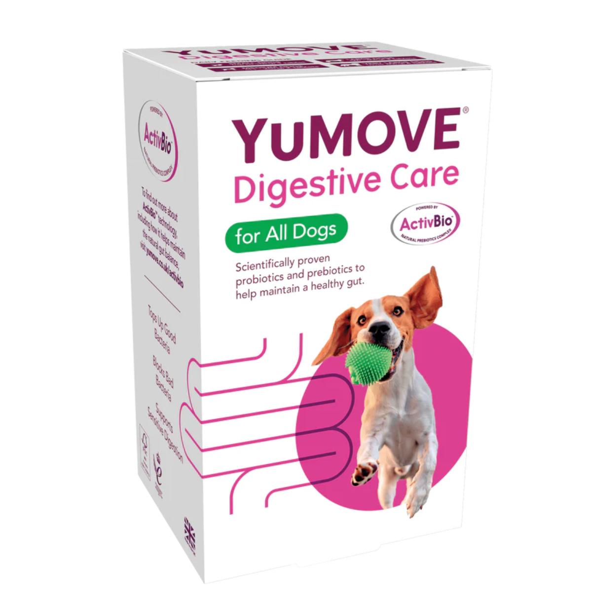 YuMOVE Digestive Care, XS-XL, supliment sistem digestiv câini, cutie, 120 comprimate