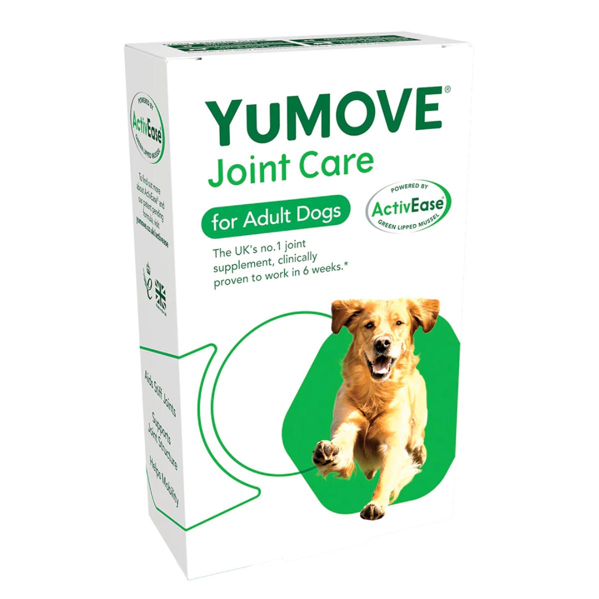 YuMOVE Joint Care for Adult Dogs, supliment sistem articular câini, comprimate YuMOVE Joint Care for Adult Dogs, XS-XL, supliment sistem articular câini, cutie, 120 comprimate