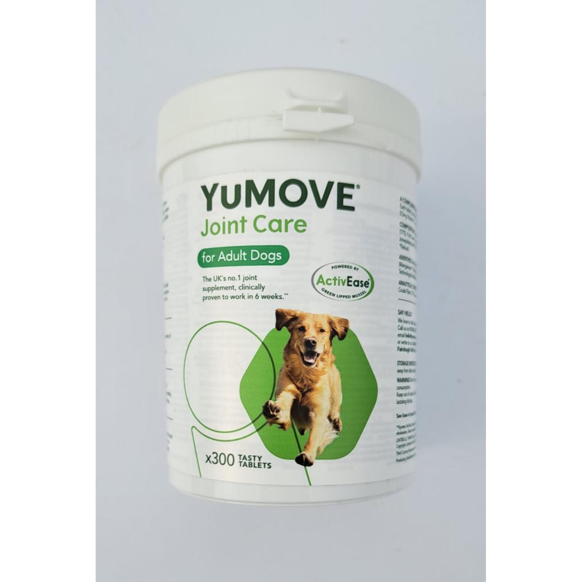 YuMOVE Joint Care for Adult Dogs, supliment sistem articular câini, comprimate YuMOVE Joint Care for Adult Dogs, XS-XL, supliment sistem articular câini, cutie, 300 comprimate
