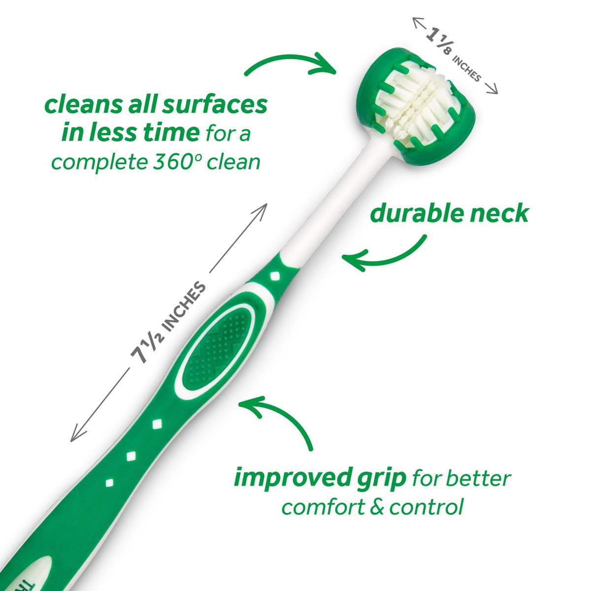 Triple Flex Toothbrush TropiClean For Dogs L
