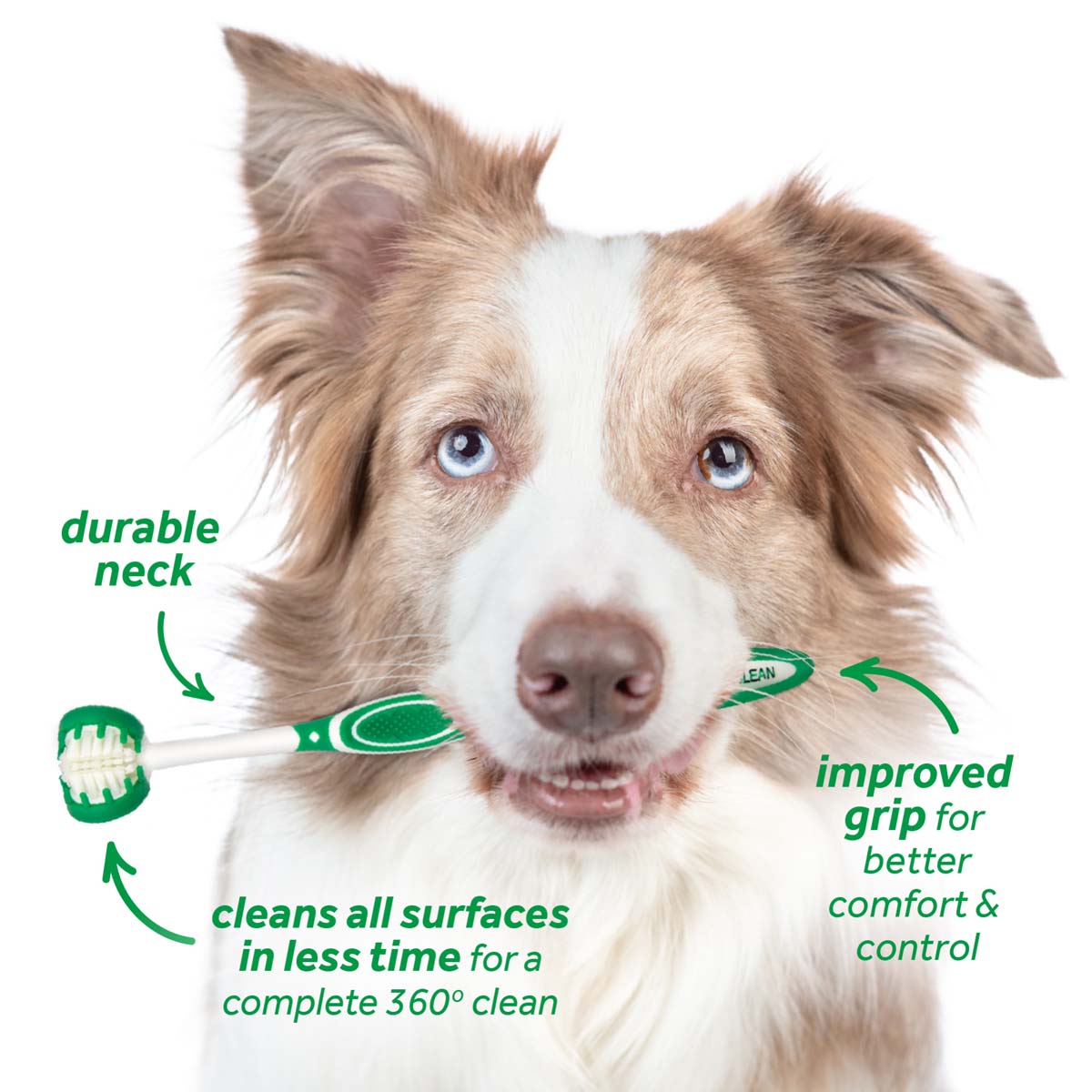 Triple Flex Toothbrush TropiClean For Dogs L