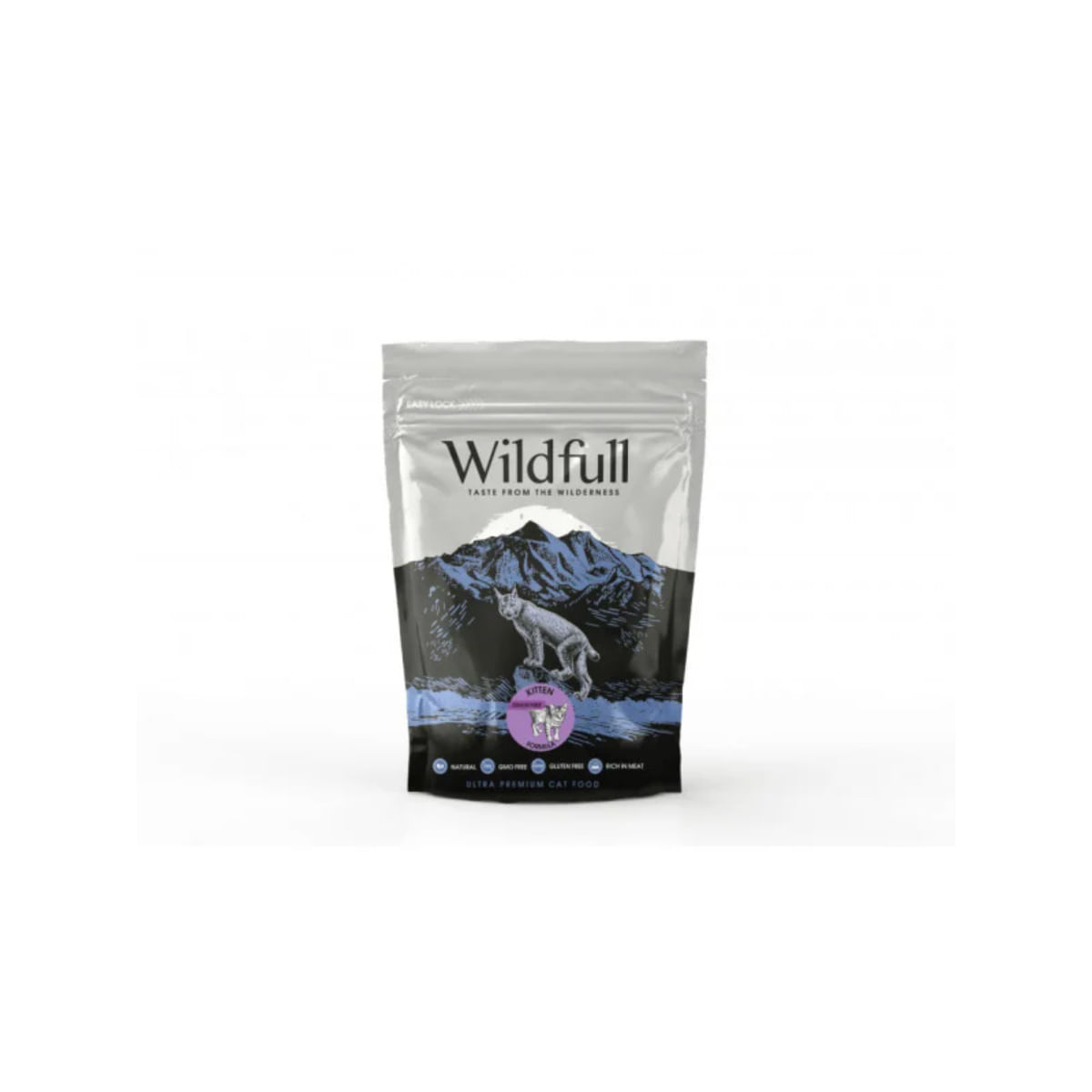 WILDFULL Kitten Formula, Pui, hrană uscată fără cereale pisici junior, 400g