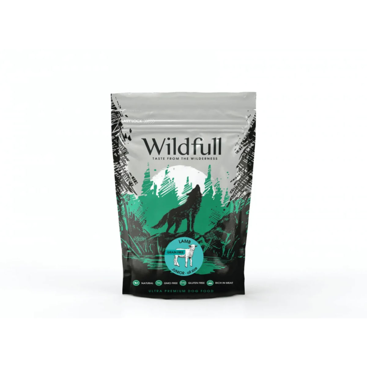 WILDFULL Junior All Size, S-XL, Miel, hrană uscată fără cereale câini junior, 700g