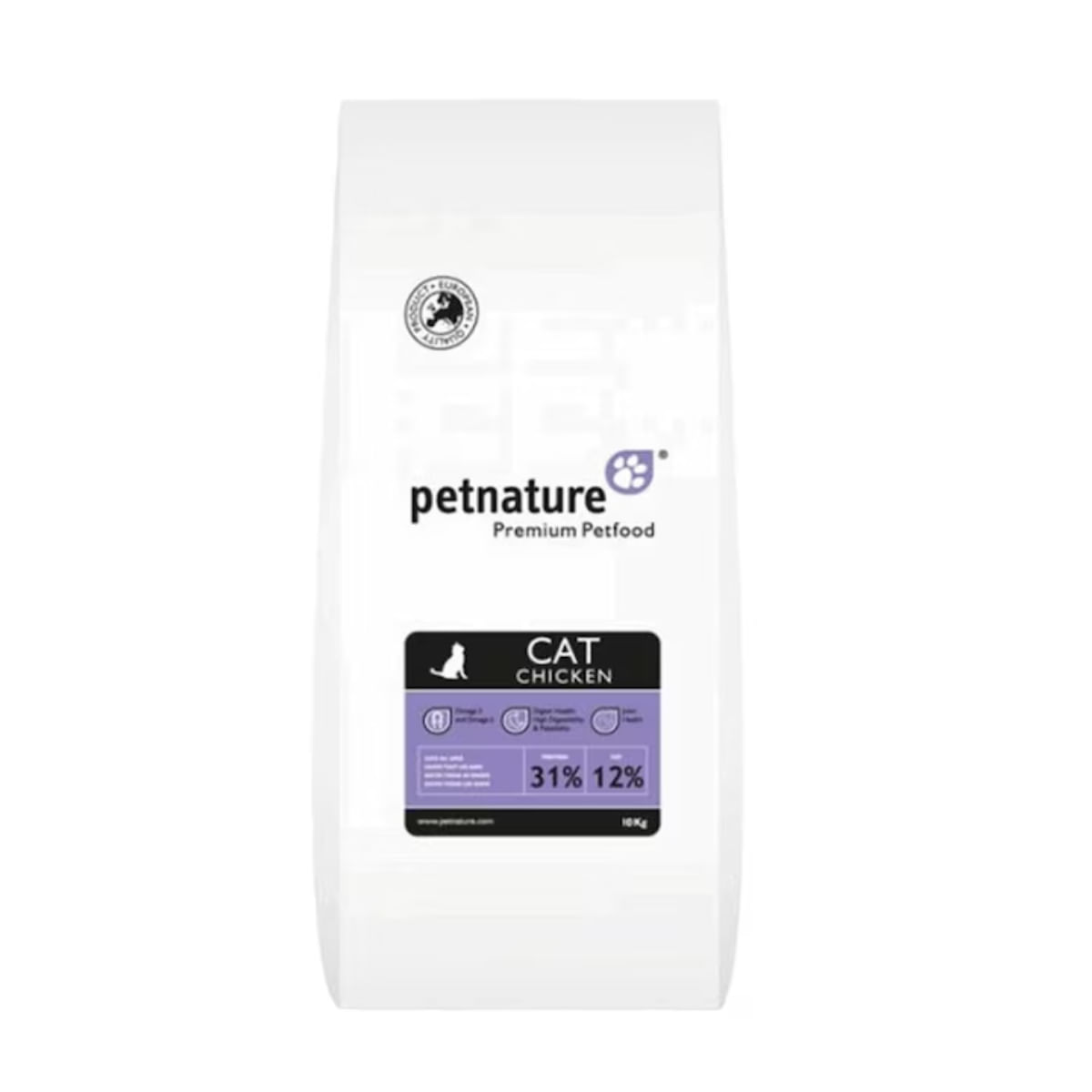 PETNATURE, Pui, hrană uscată pisici, 10kg