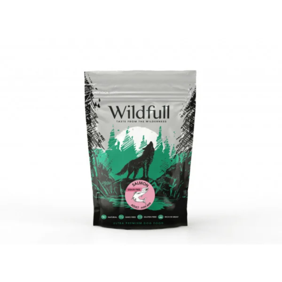 WILDFULL Adult Mini Size, XS-S, Somon, hrană uscată fără cereale câini, 500g