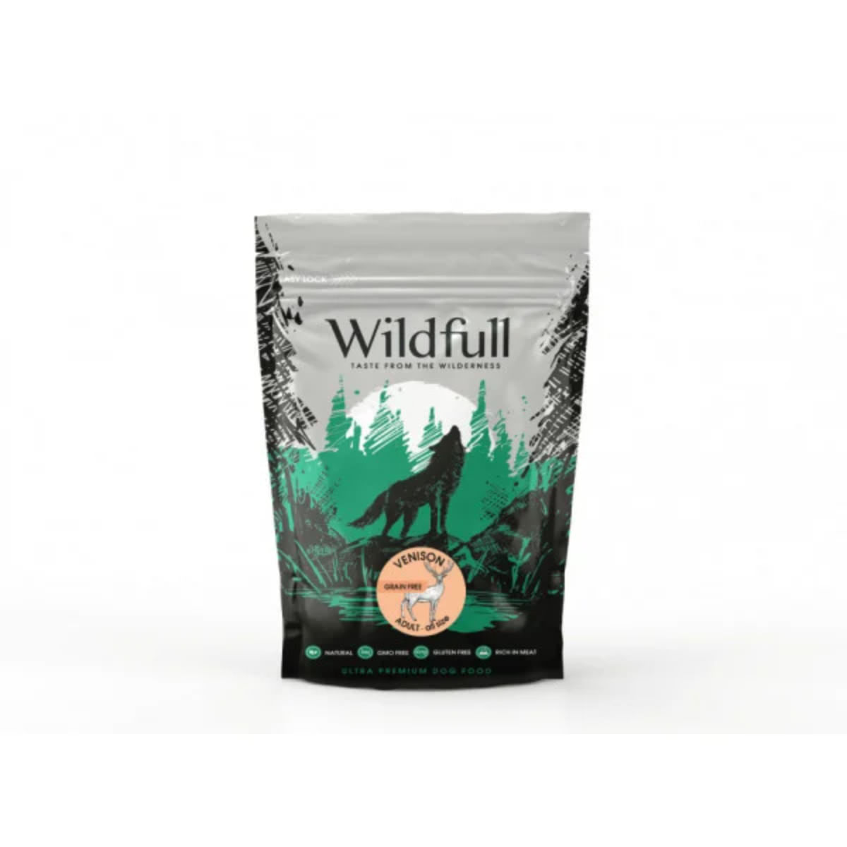 WILDFULL Adult All Size, S-XL, Căprioară, hrană uscată fără cereale câini, 2kg