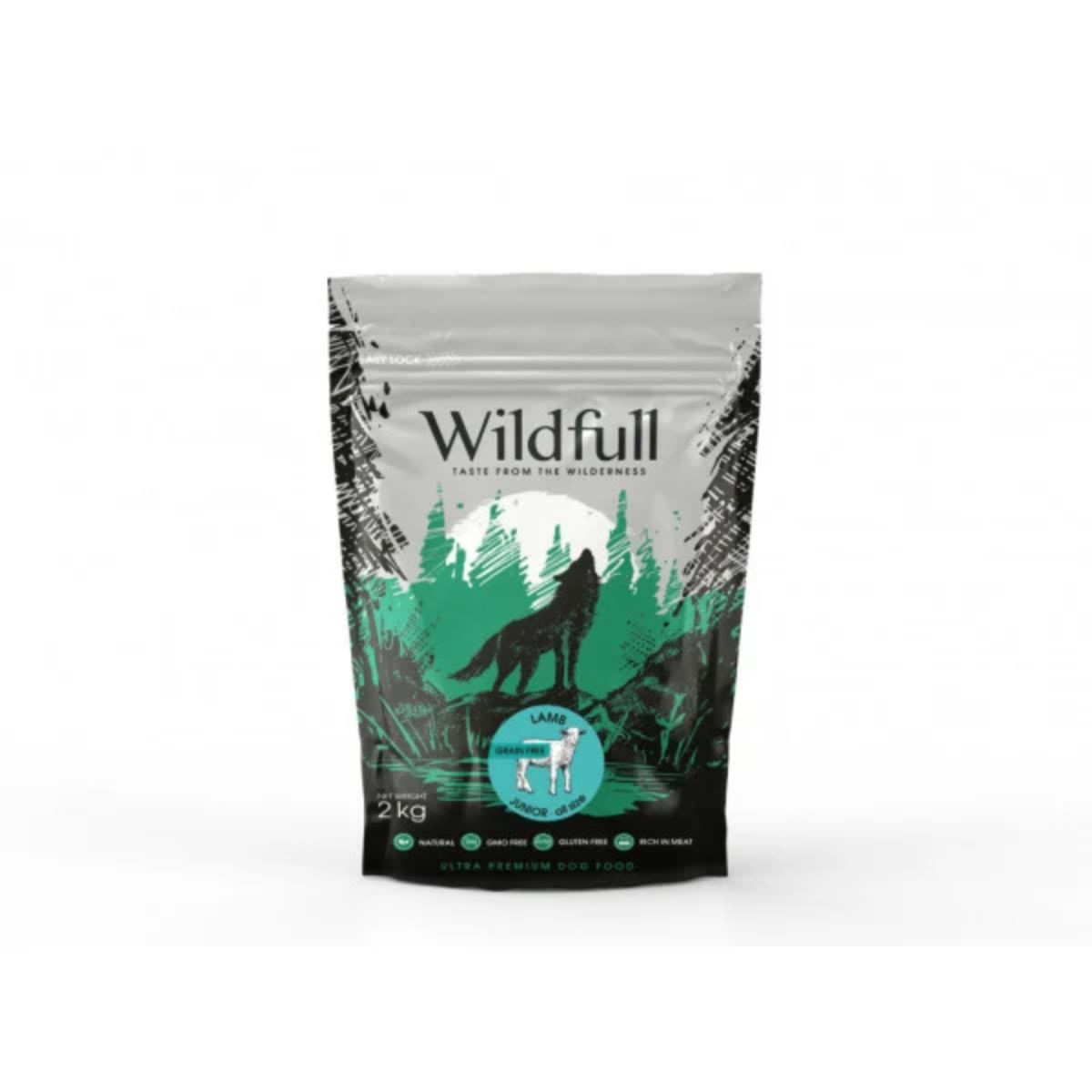 WILDFULL Junior All Size, S-XL, Miel, hrană uscată fără cereale câini junior, 2kg