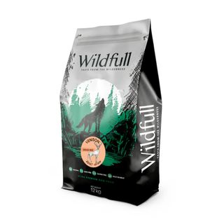 WILDFULL Adult All Size, XS-XL, Căprioară, hrană uscată fără cereale câini, 12kg