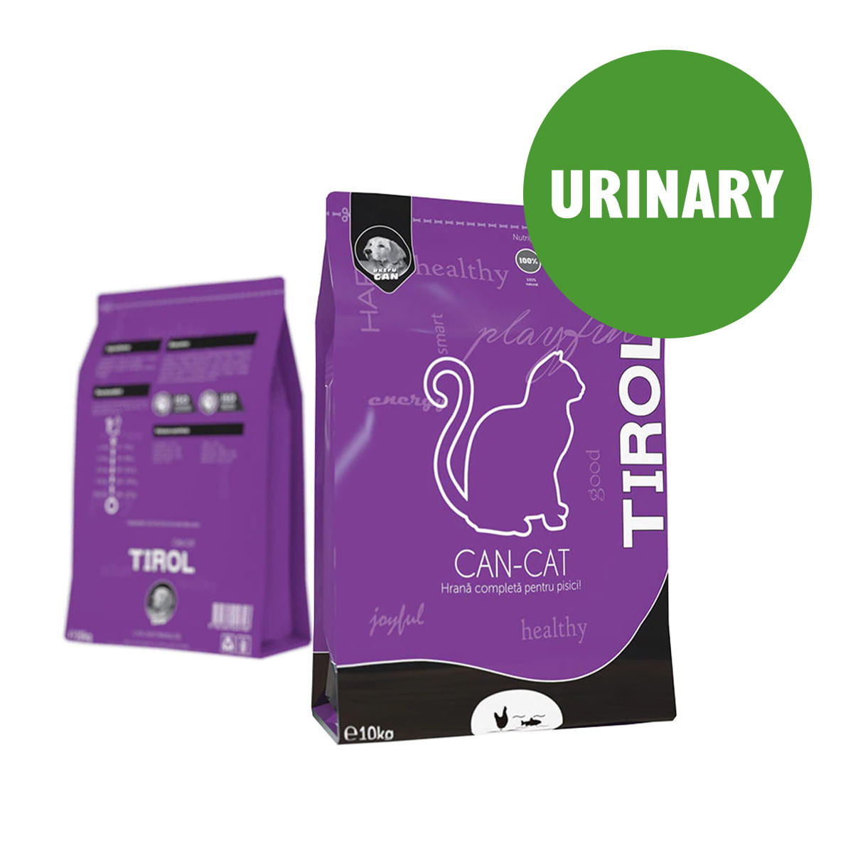 TIROL Can-Cat Urinary, Pasăre, hrană uscată pisici sterilizate, sistem urinar, 10kg