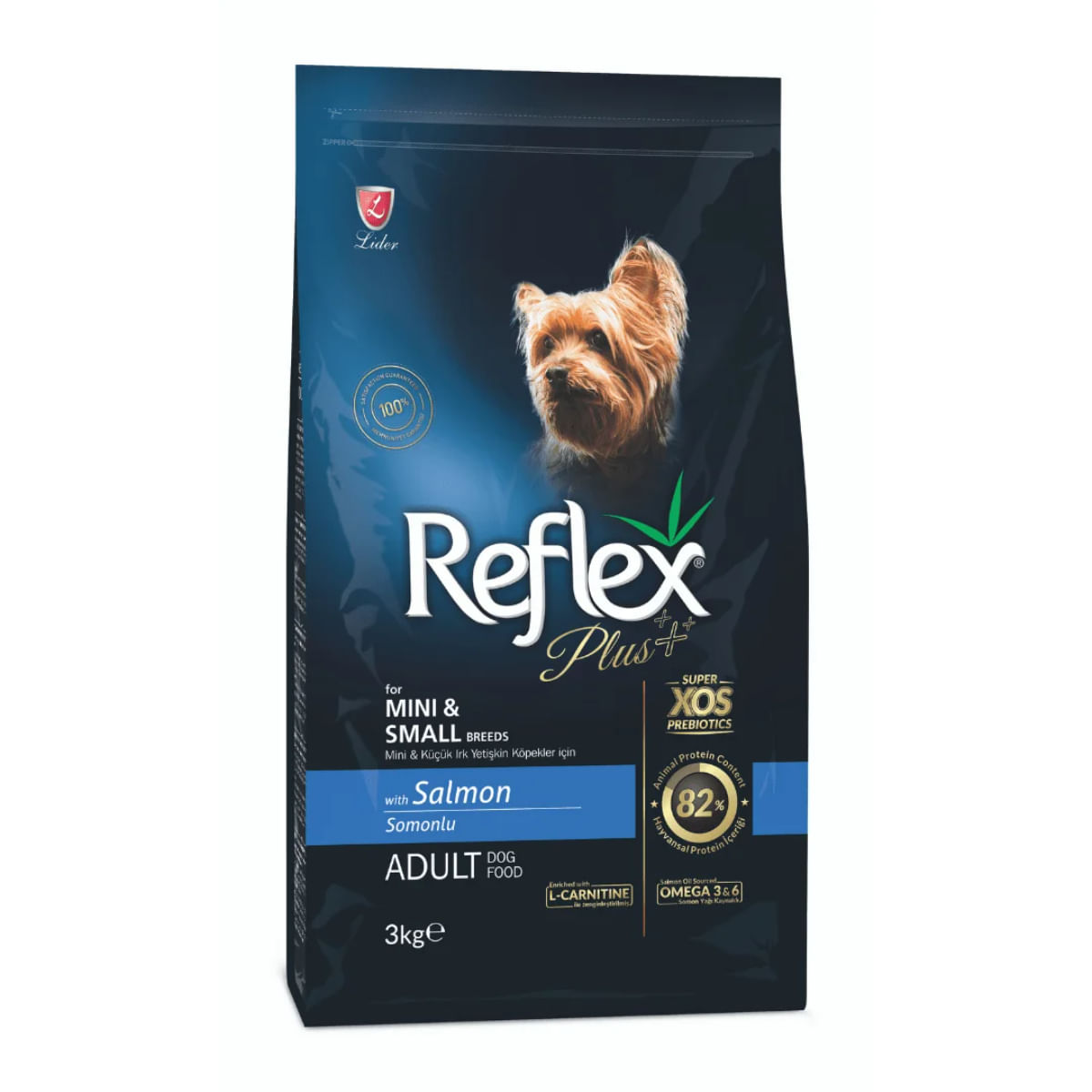 REFLEX Plus Mini & Small Breeds, XS-S, Somon, hrană uscată câini, 3kg - 1 | YEO