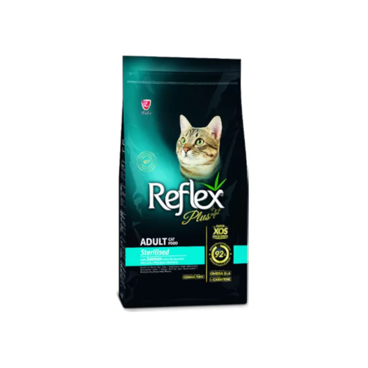 REFLEX Plus Sterilised, Somon, hrană uscată pisici sterilizate, 8kg