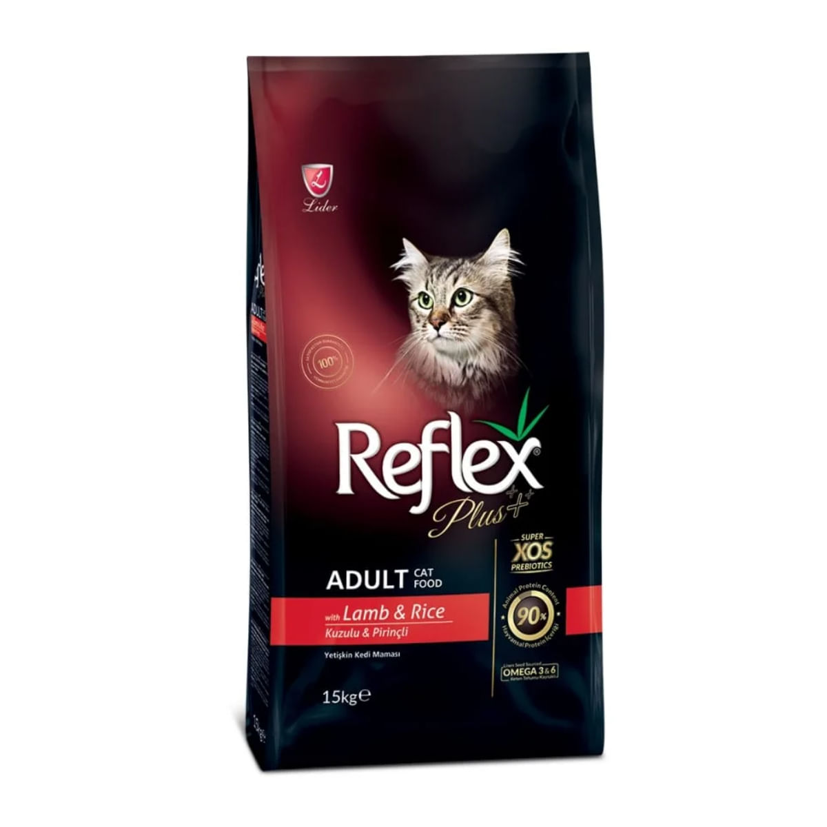 REFLEX Plus, Miel și Orez, hrană uscată pisici, 15kg - 1 | YEO