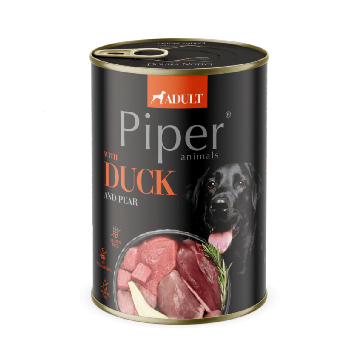 PIPER Animals, XS-XL, Rață, conservă hrană umedă fără cereale câini, (în aspic), 400g