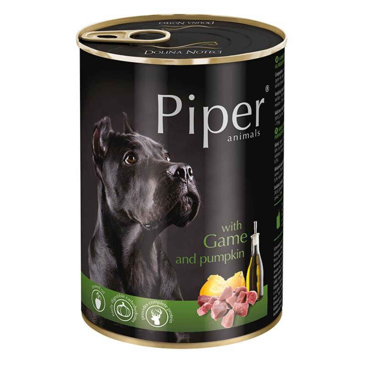 PIPER Animals, XS-XL, Vânat și dovleac, conservă hrană umedă fără cereale câini, (în aspic), 400g