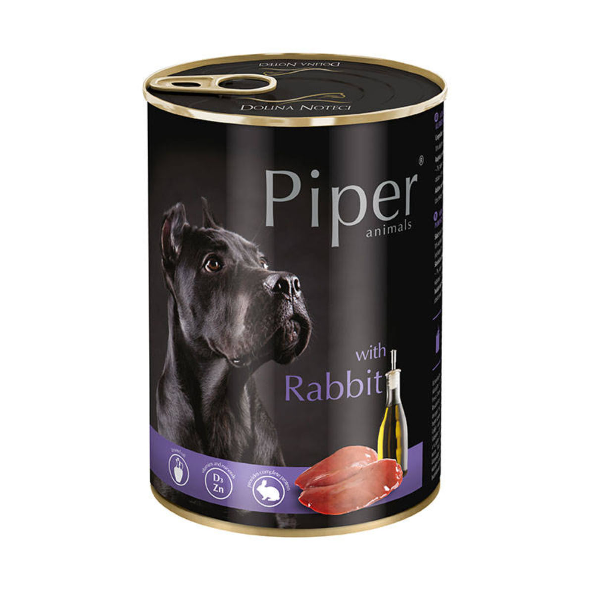 PIPER Animals, XS-XL, Iepure, conservă hrană umedă fără cereale câini, (în aspic), 800g