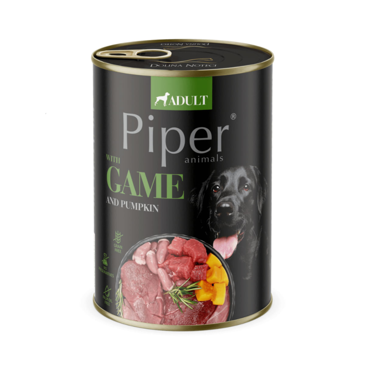 PIPER Animals, XS-XL, Vânat și dovleac, conservă hrană umedă fără cereale câini, (în aspic), 400g