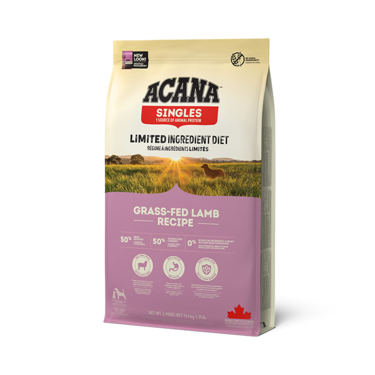 ACANA Singles Grass-Fed Lamb, Miel și Mere, hrană uscată monoproteică fără cereale câini, 2kg - 2 | YEO