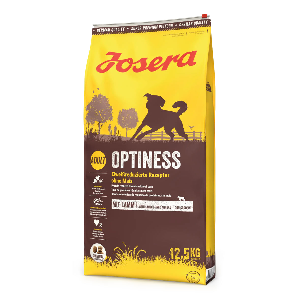 JOSERA Optiness, M-XL, Pasăre, hrană uscată câini, apetit capricios, 12.5kg - 1 | YEO