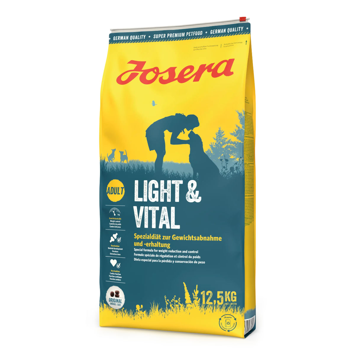 JOSERA Light & Vital, XS-XL, Pasăre, hrană uscată câini, 12.5kg - 1 | YEO