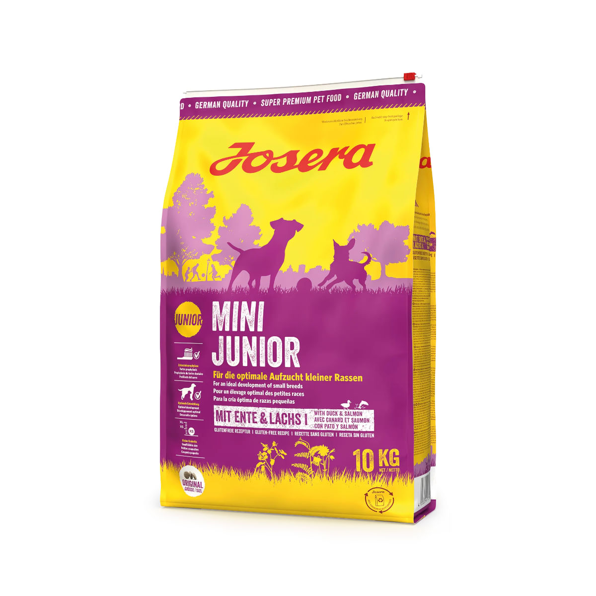 JOSERA Mini Junior, XS-S, Rață și Somon, hrană uscată câini junior, 10kg