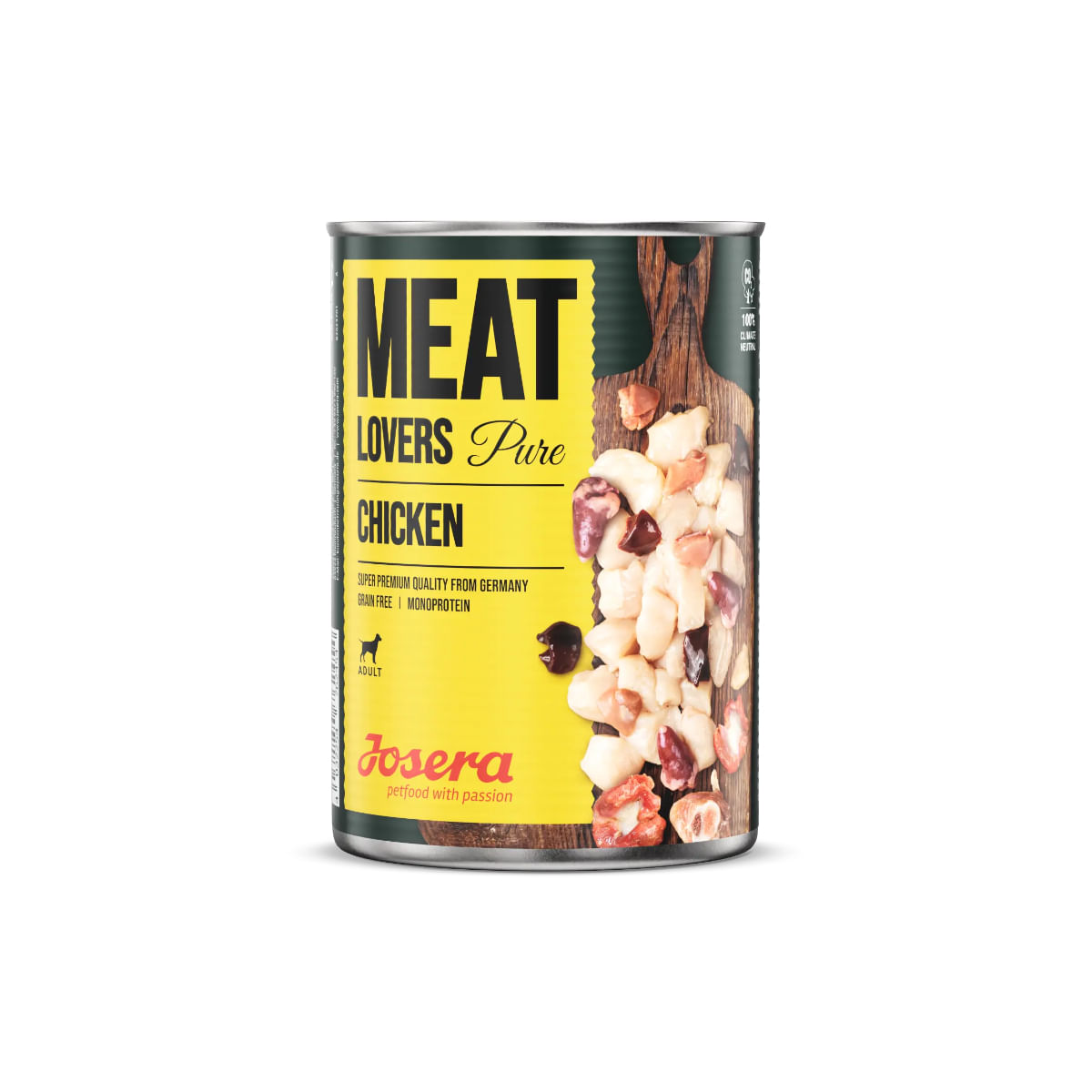 JOSERA Meat Lovers Pure, XS-XL, Pui, conservă hrană umedă monoproteică fără cereale câini, (în sos), bax, 400g x 6buc - 1 | YEO