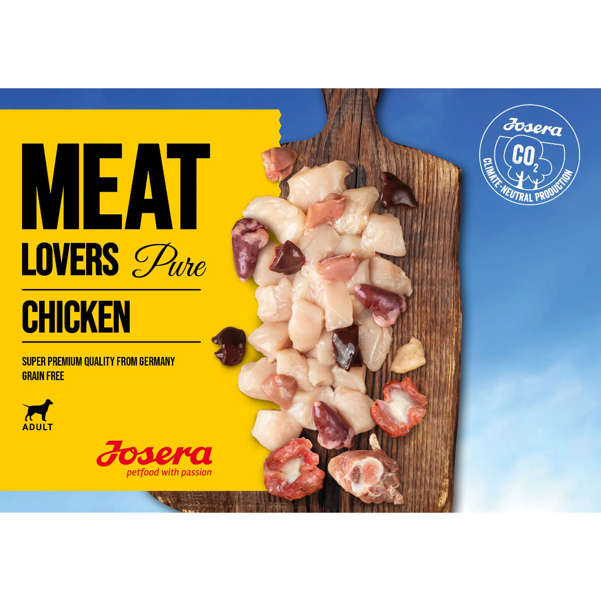 JOSERA Meat Lovers Pure, XS-XL, Pui, conservă hrană umedă monoproteică fără cereale câini, (în sos), bax, 400g x 6buc - 2 | YEO