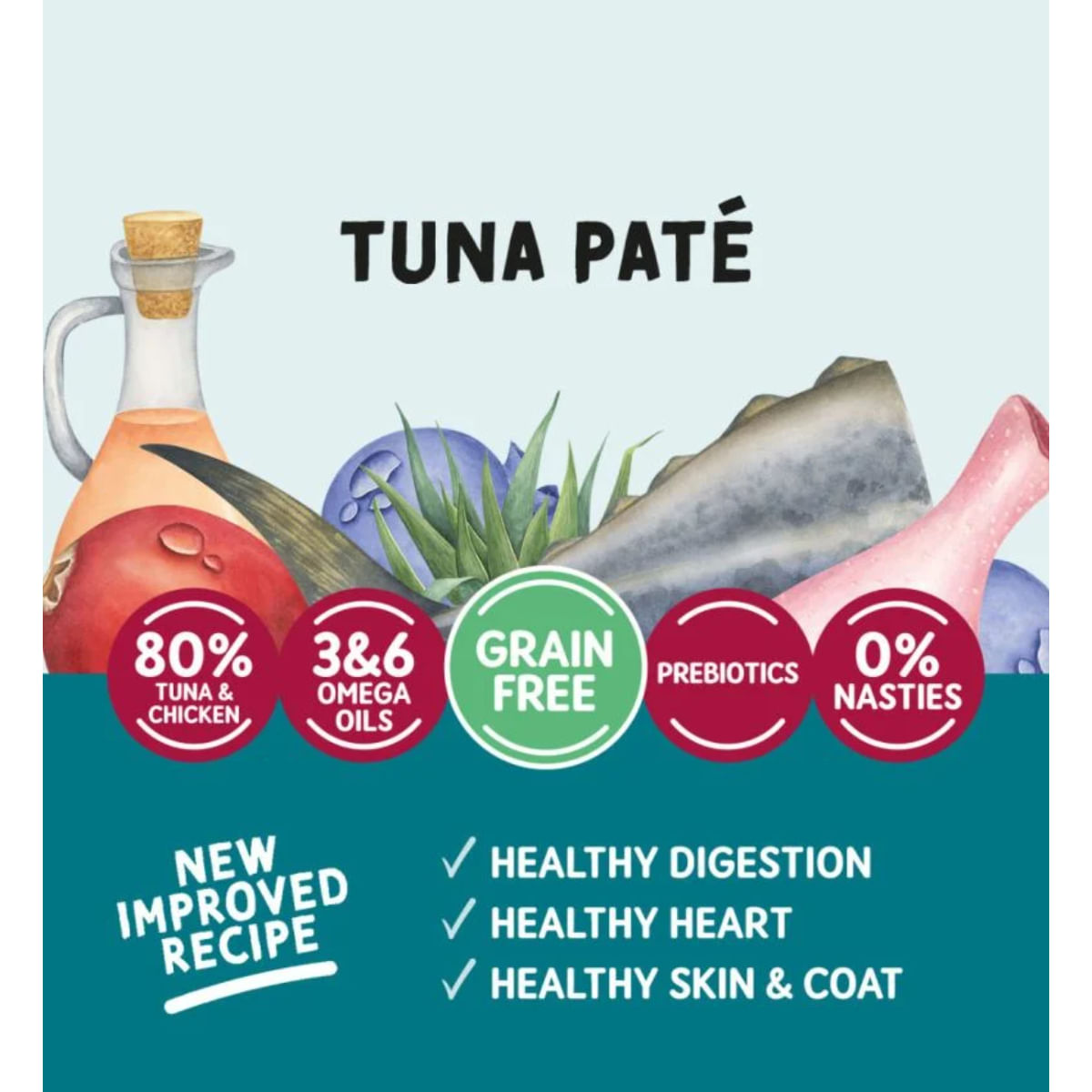 NATURO, Ton, plic hrană umedă fără cereale pisici, (pate), 85g