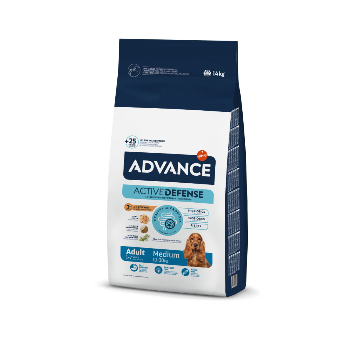 ADVANCE Dog Medium Adult, M, Pui, hrană uscată câini ADVANCE Adult Medium, M, Pui, hrană uscată câini, 14kg