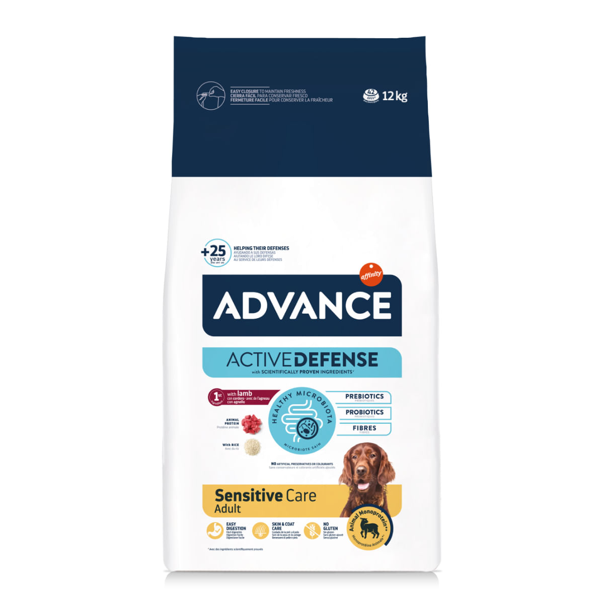 ADVANCE Sensitive Care, XS-XL, Miel și Orez, hrană uscată câini, sistem digestiv, 12kg - 2 | YEO