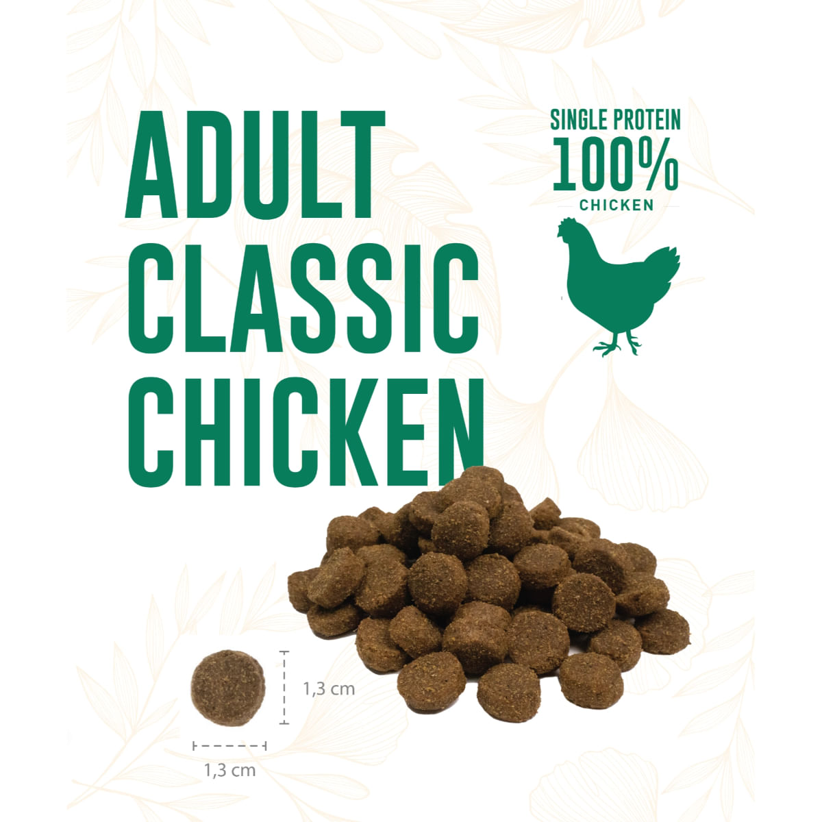 WEEGO Classic Chicken, XS-XL, Pui, hrană uscată monoproteică fără cereale câini, 2kg - 2 | YEO