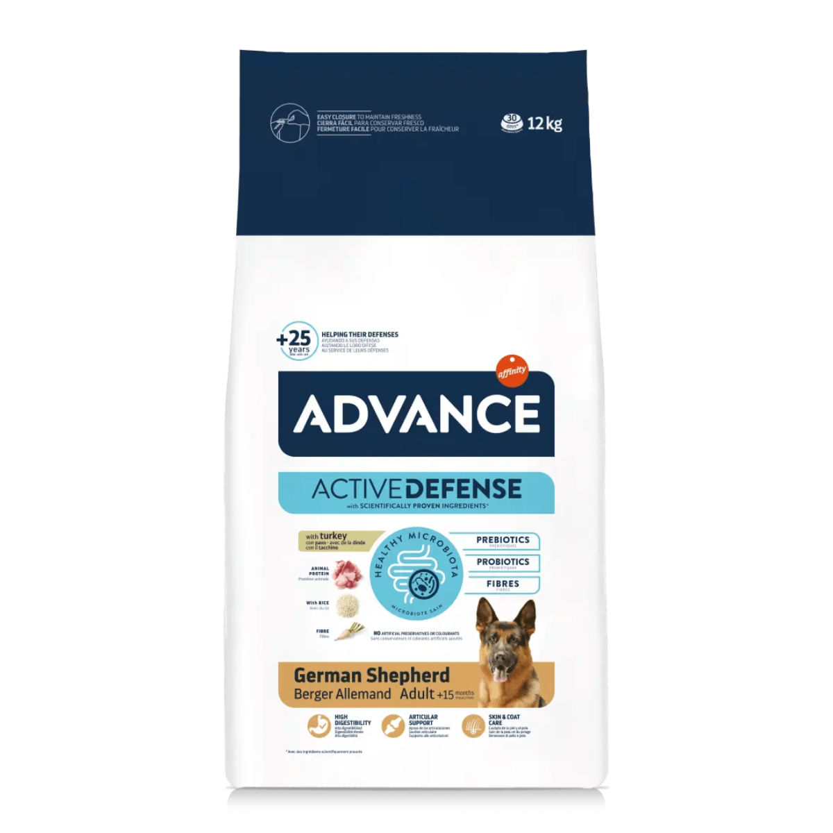 ADVANCE German Shepard, M-L, Curcan, hrană uscată câini, 12kg - 4 | YEO